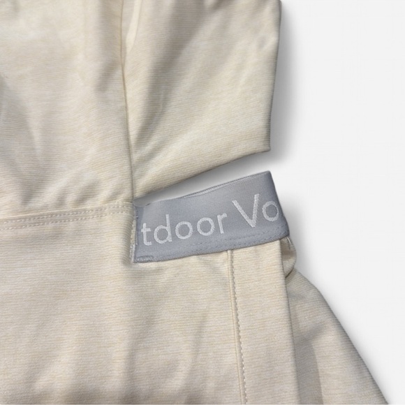 Outdoor Voices Court Cutout Tennis Dress Cream Spellout Logo Cream Sz M - Picture 3 of 6